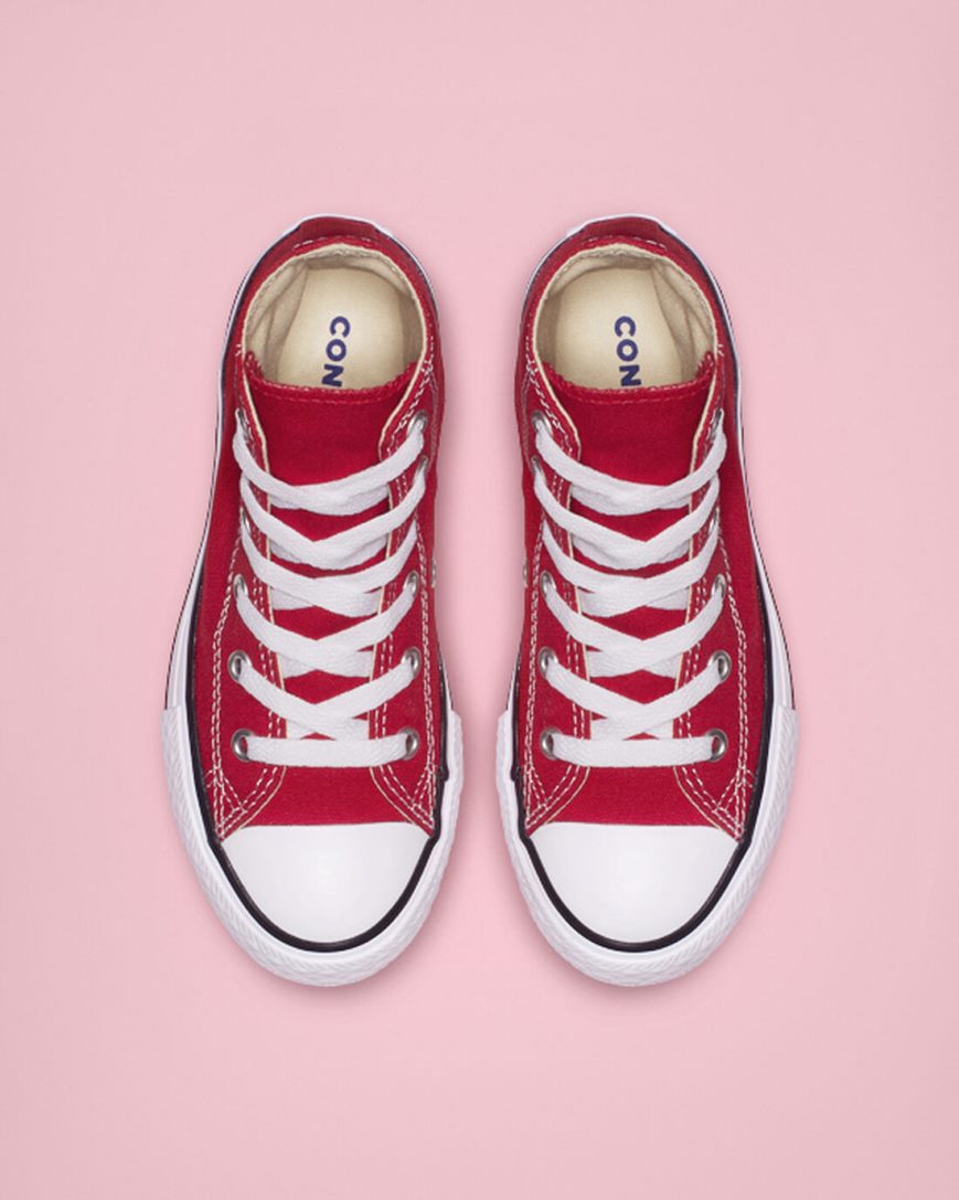 Boys' Converse Chuck Taylor All Star Classic High Top Shoes Red | AU 1905CZ